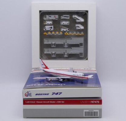 XX40278 JC WING Boeing / ボーイングカラー "First Prototype""Museum Version" B747-100 N7470 GSE set 1:400 予約