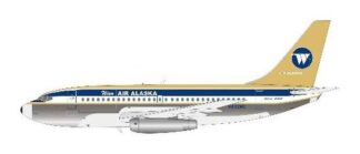 732WC1124P IN Flight200 Wien Air Alaska / ウィーン・エア・アラスカ Polished B737-200C/Adv N492WC スタンド付き 1:200 予約