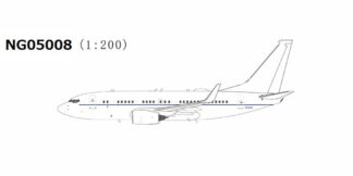NG05008 NG MODELS U.S. Air Force / アメリカ空軍 white fuselage C-40B (737-700 BBJ) 02-0042 1:200 予約