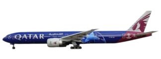 XX20819 JC WING Qatar Airways / カタール航空 UEFA Champions League B777-300ER A7-BED スタンド付 1:200 予約