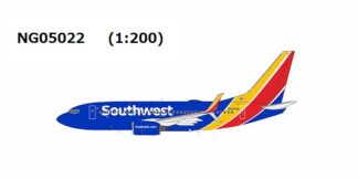 NG05022 NG MODELS Southwest Airlines / サウスウエスト航空 heart livery; with scimitar winglets B737-700W N922WN 1:200 予約