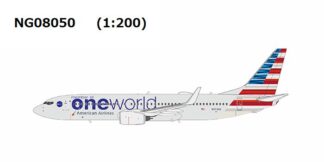 NG08050 NG MODELS American Airlines / アメリカン航空 oneworld B737-800W N973AN 1:200 予約