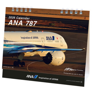 2026ANA21 2026年度版 カレンダー ANA 卓上 787カレンダー 150×175mm 12枚 予約