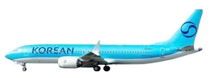 SA2112 JC WING Korean Air / 大韓航空 NC B737 Max8 HL8567 スタンド付 1:200 予約