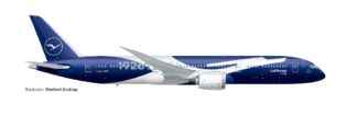 538947 Herpa Lufthansa / ルフトハンザドイツ航空 B787-9 D-ABPU "100 Jahre" "Berlin" 1:500 予約