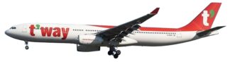 AV4350 Aviation400 T’way Air / ティーウェイ航空 A330-300 HL8560 1:400 予約