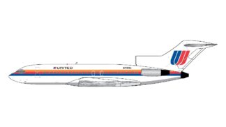 GJUAL2349 GEMINI JETS United Airlines / ユナイテッド航空 Saul Bass livery; polished belly B727-100 N7001U 1:400 予約