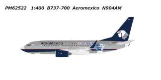 PM62522 Panda Models Aeromexico / アエロメヒコ B737-700 N904AM 1:400 予約