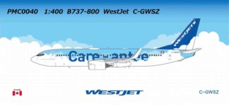PMC0040 Panda Models WestJet Airlines / ウエストジェット B737-800 C-GWSZ 1:400 予約