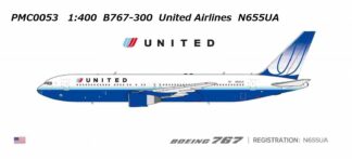 PMC0053 Panda Models United Airlines / ユナイテッド航空 B767-300 N655UA 1:400 予約
