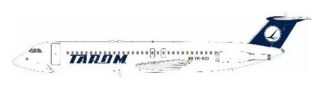 111RO0325 IN Flight200 TAROM Airways / タロム航空 BAC 111-525FT YR-BCI スタンド付き 1:200 予約