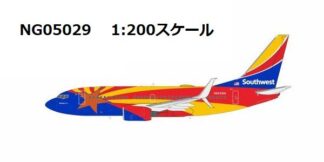 NG05029 NG MODELS Southwest Airlines / サウスウエスト航空 Arizona One B737-700/w N955WN 1:200 予約