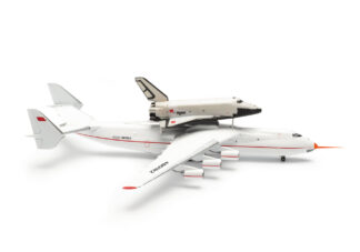 562874 Herpa Antonov Airlines / アントノフ設計局 AN-225&ブラン オービター セット CCCP-480182 テストフライト (プローブ付) 1:400 予約