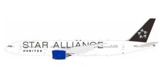 772UA0126 IN Flight200 United Airlines / ユナイテッド航空 Star Alliance B777-200ER N218UA スタンド付き 1:200 予約