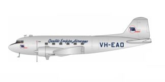 DC3QF0226 IN Flight200 Qantas Empire Airways/QEA / カンタス・エンパイア・エアウェイズ DC-3 VH-EAO スタンド付き 1:200 予約