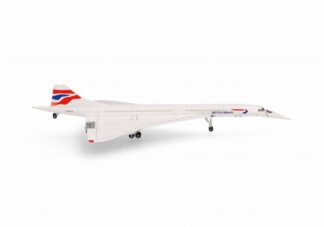 539203 Herpa British Airways / 英国航空 ブリティッシュ・エアウェイズ CONCORDE G-BOAG nose down ユニオンフラッグ塗装 1:500 予約