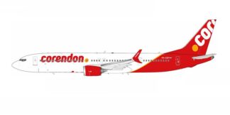 739MCD1125 IN Flight200 Corendon Airlines / コレンドン航空 B737 MAX9 PH-CDP スタンド付き 1:200 予約