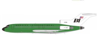 721BN0826 IN Flight200 Braniff International Airways / ブラニフ航空 Panagra Green B727-27C N7296 スタンド付き 1:200 予約