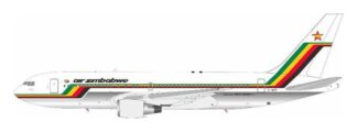 762UM0526P IN Flight200 Air Zimbabwe / エア・ジンバブエ Polished B767-200ER Z-WPF スタンド付き 1:200 予約