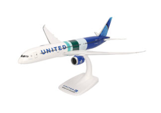 614863 Herpa SNAPFIT United Airlines / ユナイテッド航空 B787-9 N24988 "The Future is SAF" 1:200 予約